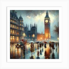 London At Night Art Print Art Print