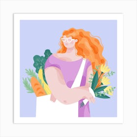 Farmers Market Art Print