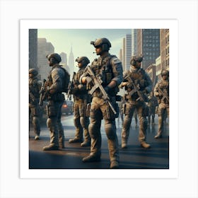 Snipers In The City 1 Art Print