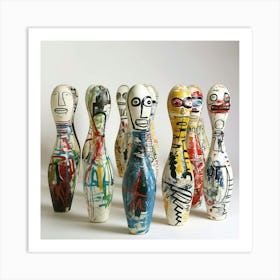 Bowling Pins Art Print