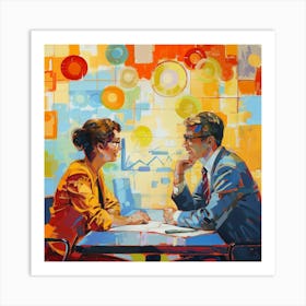 Business Meeting 6 Art Print