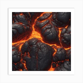 Lava texture 17 Art Print