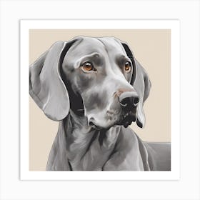 Weimaraner Art Print