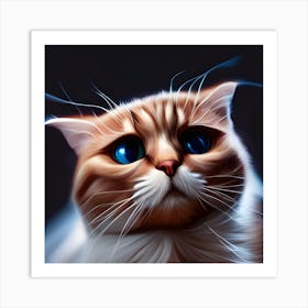 Cat Portrait Art Print