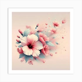 Hibiscus Flowers Poster