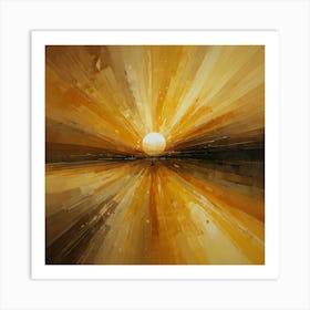 Golden Sun Art Print