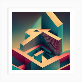 Closer To Perfectly Smooth A4 Paper Abstract Ge Art Print