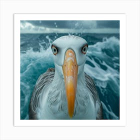 Portrait Of A Seagull Art Print