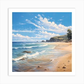 Gentle Summer Waves Art Print