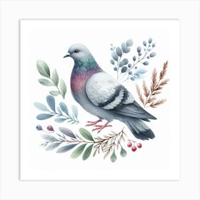 Pigeons 6 Art Print