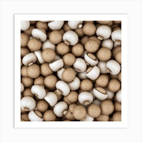 Mushroom Beads Art Print