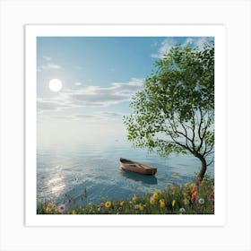 Boat On The Water Art Print