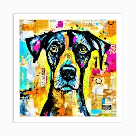 Hound Dog Stare - Dogs Vision Art Print