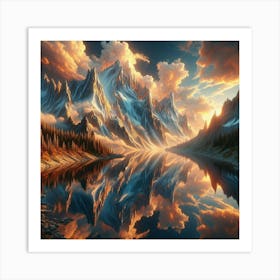 Beautiful Mountain Scene Art Print