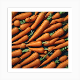 Carrot As A Background Perfect Composition Beautiful Detailed Intricate Insanely Detailed Octane R Art Print