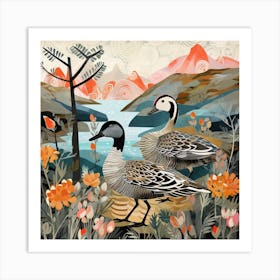 Bird In Nature Duck 4 Art Print