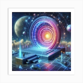 Futuristic Space Art Print