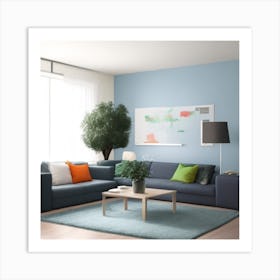 Modern Living Room2 Art Print