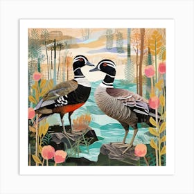 Bird In Nature Wood Duck 2 Art Print