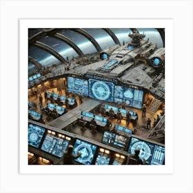 Tytan Class Dreadnought Mobile Command Center Iron Commonwealth Art Print