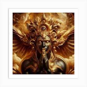 Golden Deity Art Print