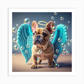 Angel Dog Art Print