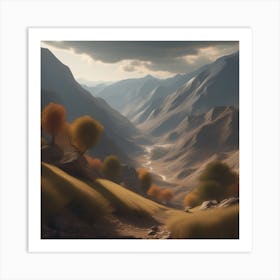 Landscape Painting 129 Art Print