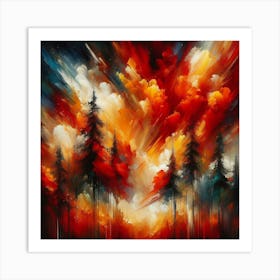 Fire In The Sky Art Print