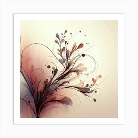 Abstract Flower Art Print