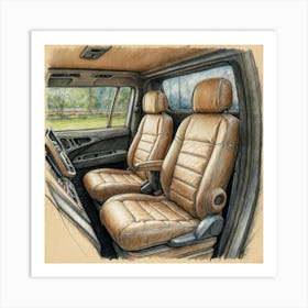 Chevrolet Avalanche Interior Art Print