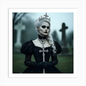 Gothic Nun Art Print