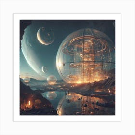 Futuristic City 2 Art Print