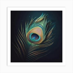 Peacock Feather 3 Art Print