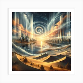 Futuristic City 7 Art Print