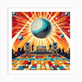 Disco Ball Art Print