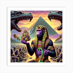 Egyptian God Bud Art Print
