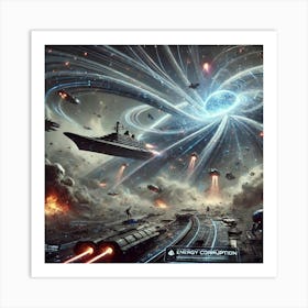 Dark Matter Cascade Energy Corruption Art Print