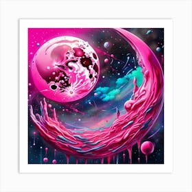 Pink Moon Art Print