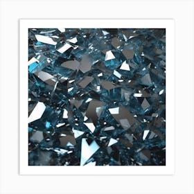 Blue Diamonds Art Print