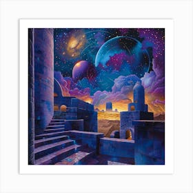 Galaxy In Space Art Print