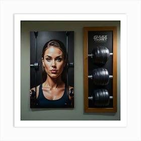 Galaxie Fitness Art Print