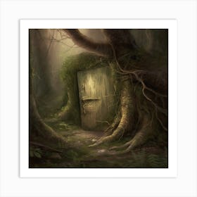 Door In The Woods Art Print