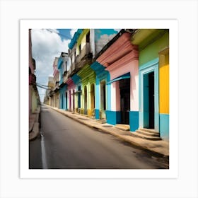 Street In Cuba Art Print