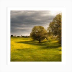 Sunny Day In A Field Art Print