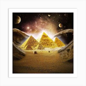 Egyptian Pyramids 4 Art Print