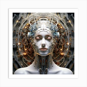 Cybernetic Woman 2 Art Print