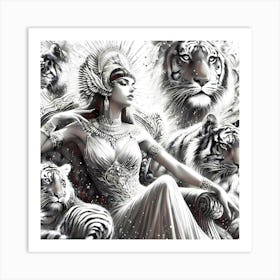 Cleopatra Portrait Artwork 32 Art Print