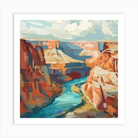 Grand Canyon River Art Print