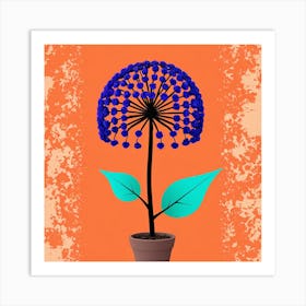 Blue Flower 38 Art Print