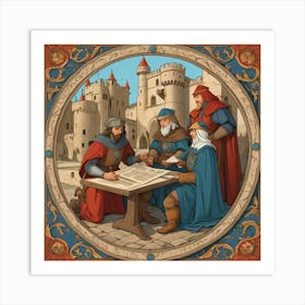 Knights Of The Round Table Art Print